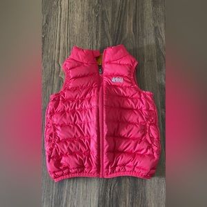 REI vest 4Ttoddler, like new, zipper works great, both sided ,pink, orange